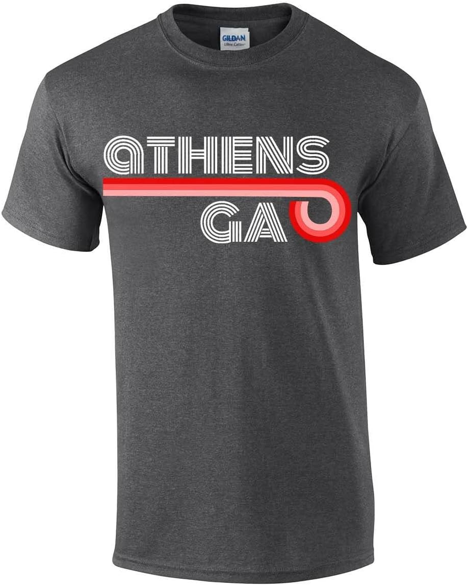Mens Georgia Football Retro Athens, Georgia T-Shirt