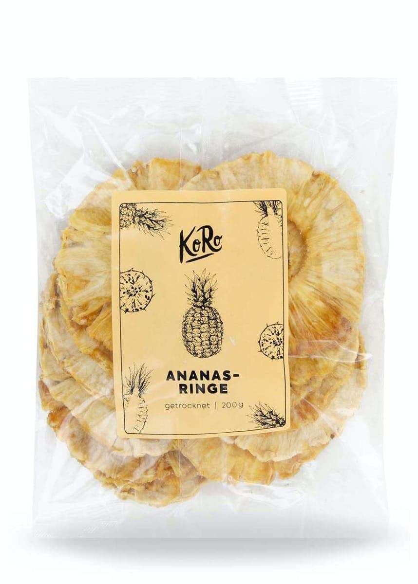 KoRo - Anelli di ananas senza zuccheri aggiunti formato prova | 200 g