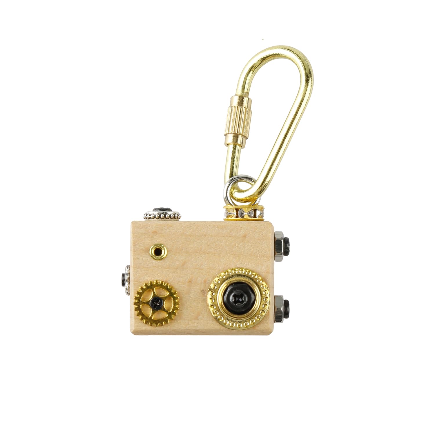 Tabanzhe Cute Keychain Bag Purse Charms for Handbags Keyring Camera Shaped Pendant Key Ring for Women Men Wallet Purses Backpacks Decoration Accessories Birthday Gift
