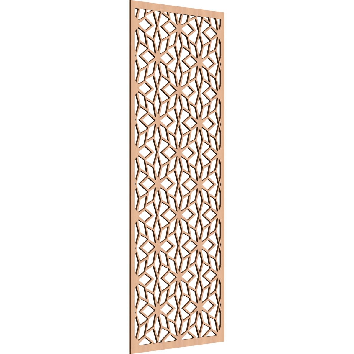 Lake Decorative Pierced Fretwork Wood Wall Panels, 23 3/8"W x 59 3/8"H x 1/4"T, Alder