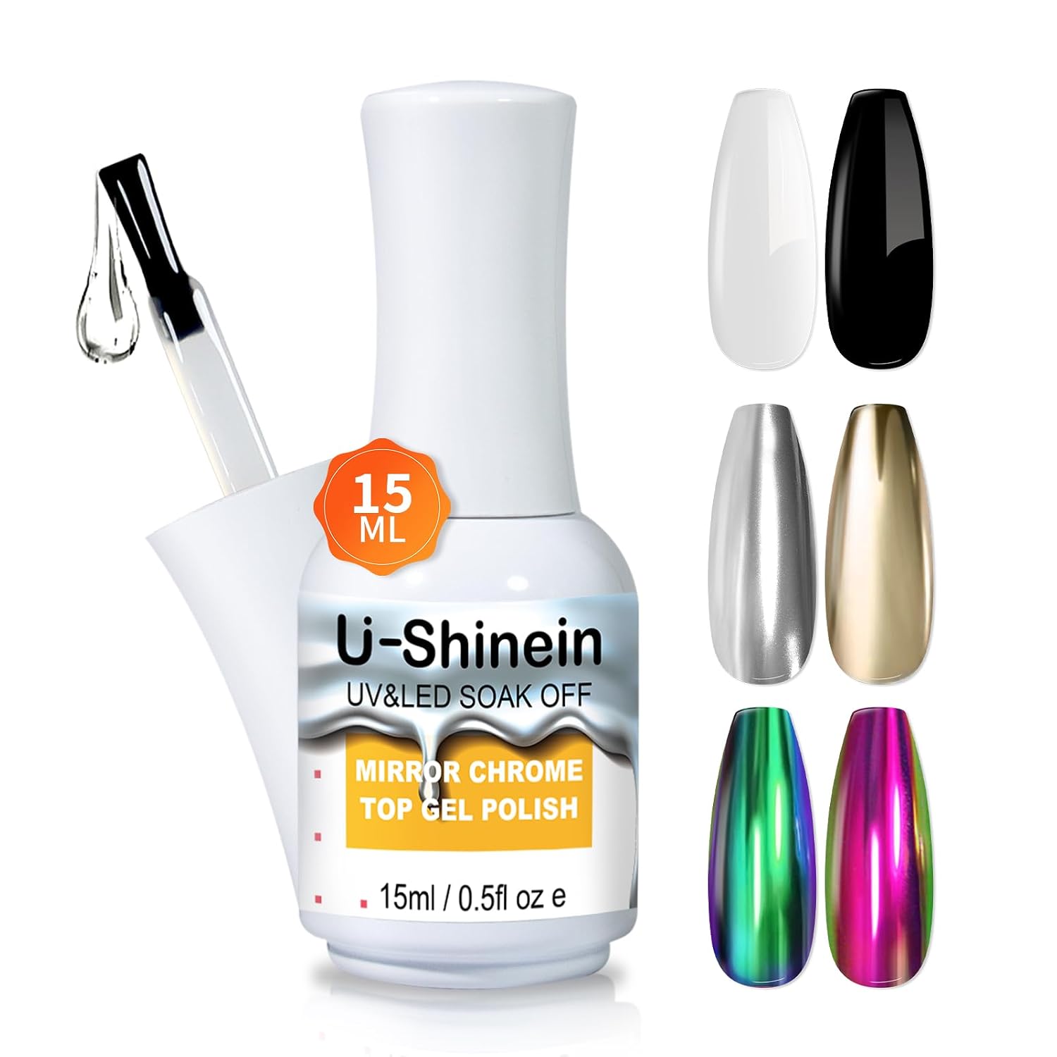 Top Coat for Metallic Painting Gel,for Metallic Gel Nail Polish