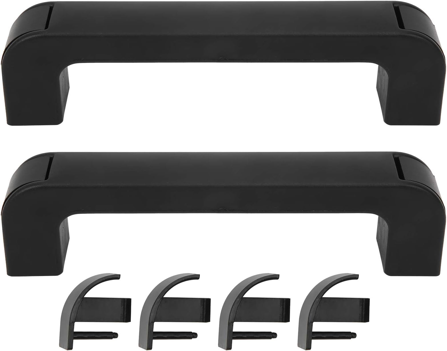 Square Handle Cabinet Handle Electric Cabinet Door Handle Thicken ABS Industrial Equipment Hardware Parts for Welding Machine Inverter Toolbox 8.5x160mm 2pcs