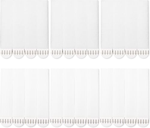 12 pares24 tiras de comando para colgar cuadros, tiras blancas resistentes para colgar en la pared, 0.75 x 3.62 pulgadas, cinta de gancho y bucle
