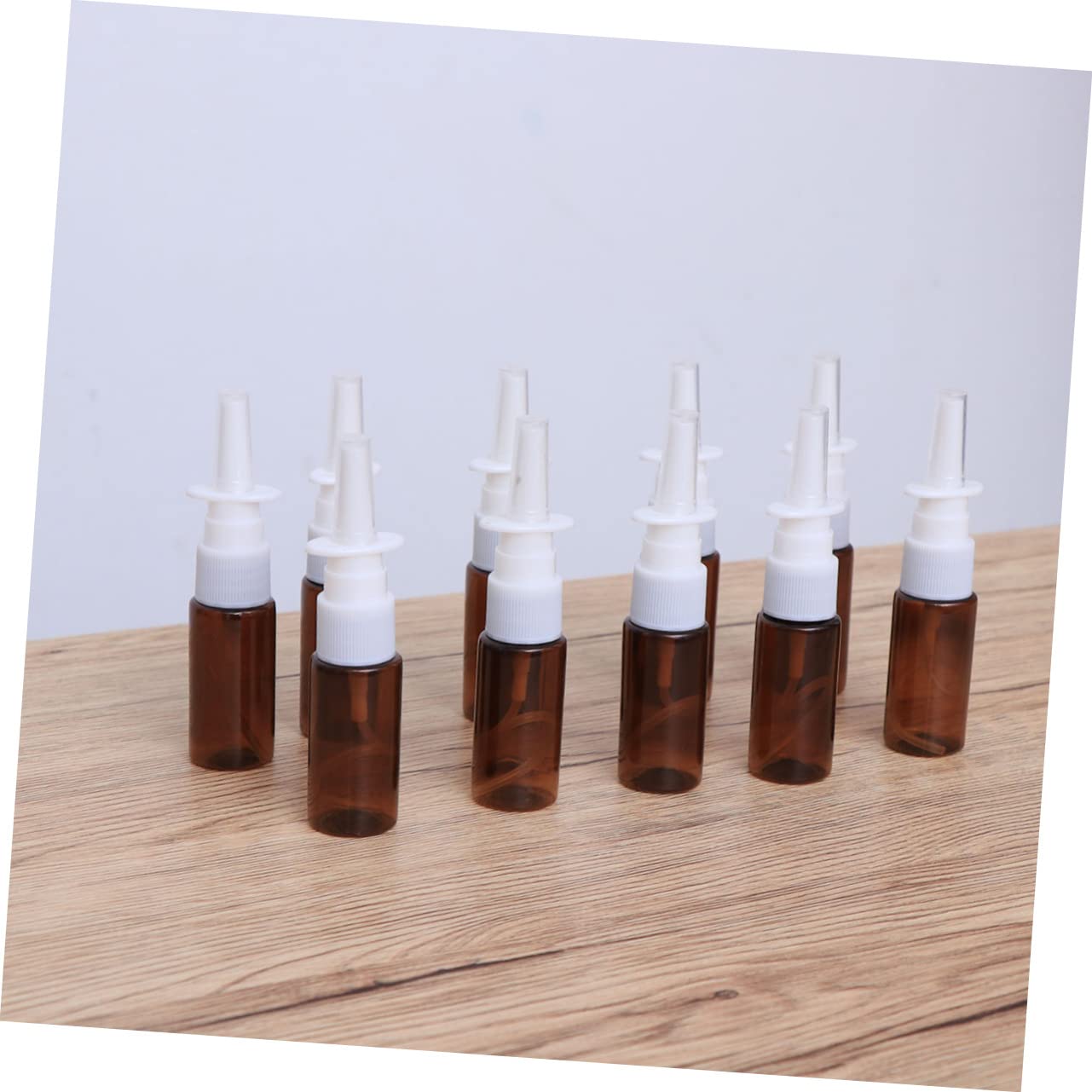 FOMIYES 100piezas Botellas De Spray Portátiles De Paquete De Botellas Rellenables De Bruma Fina Para Uso Médico y Viajes Transparente Tapa Protectora