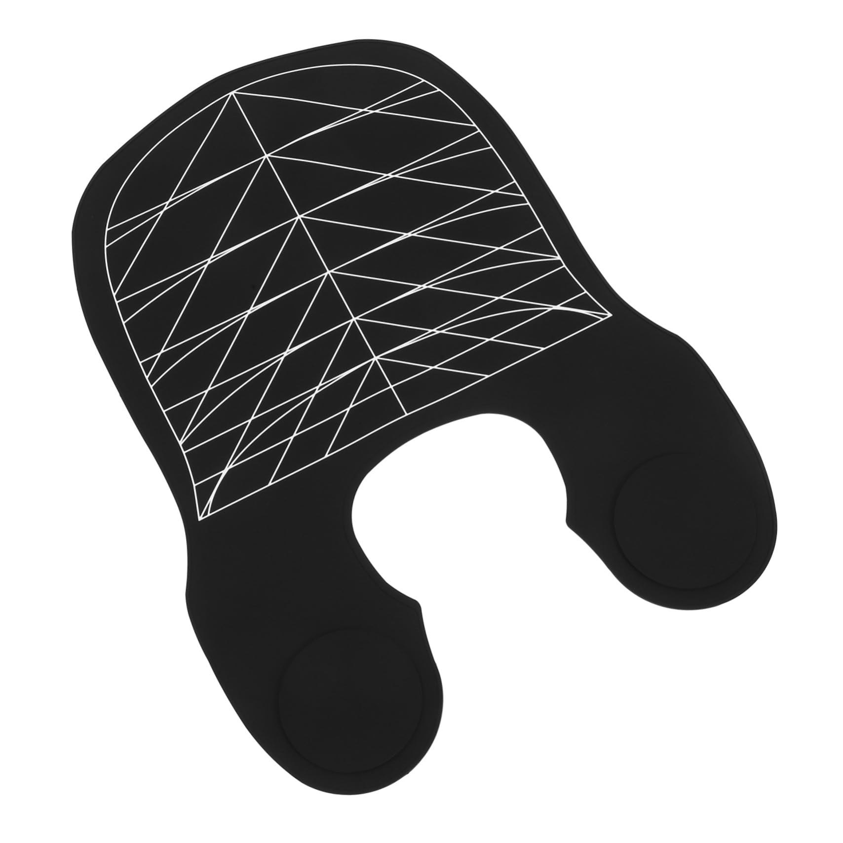 Homoyoyo Capa de Corte de Pelo de Silicona Negra Cómoda y Amigable para Peluquería y Teñido, Adecuado para Mujeres y Niños en Salones de Belleza
