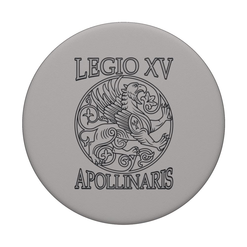Legio XV Apollinaris Roman Legion Empire Pedites Legionary PopSockets Swappable PopGrip, Black - Image 3