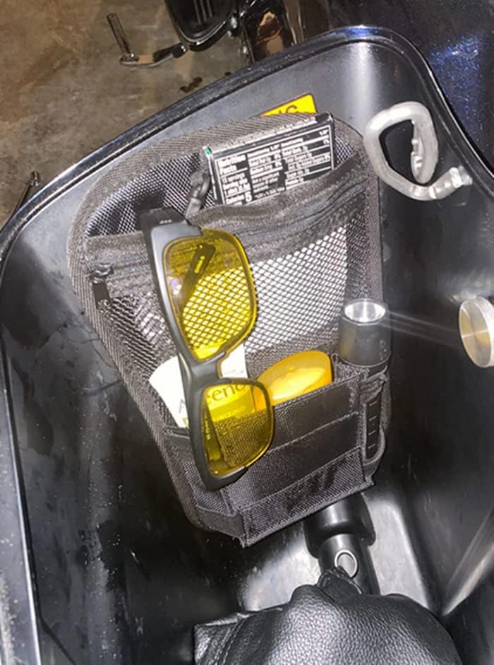 Miniatura 6 de Goldfire Organizadores de alforjas para Road Glide, bolsas de almacenamiento de herramientas, sillín de porche, accesorios de motocicleta, se adapta