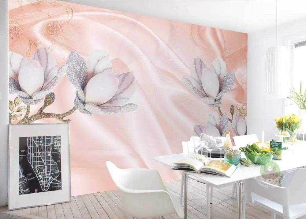 Papier peint orchidée 3D soie décoration murale 430x300