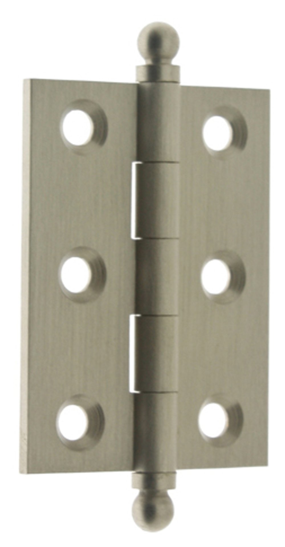 idh by St. Simons 82015-015 Professional Grade Quality Genuine Solid Brass Cabinet Hinges, Satin Nickel, 2 x 1-1/2-Inch, Pair