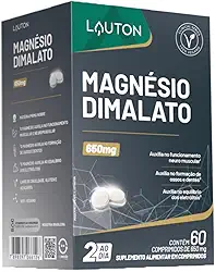 Magnésio Dimalato Max - 60 Cps - Lauton