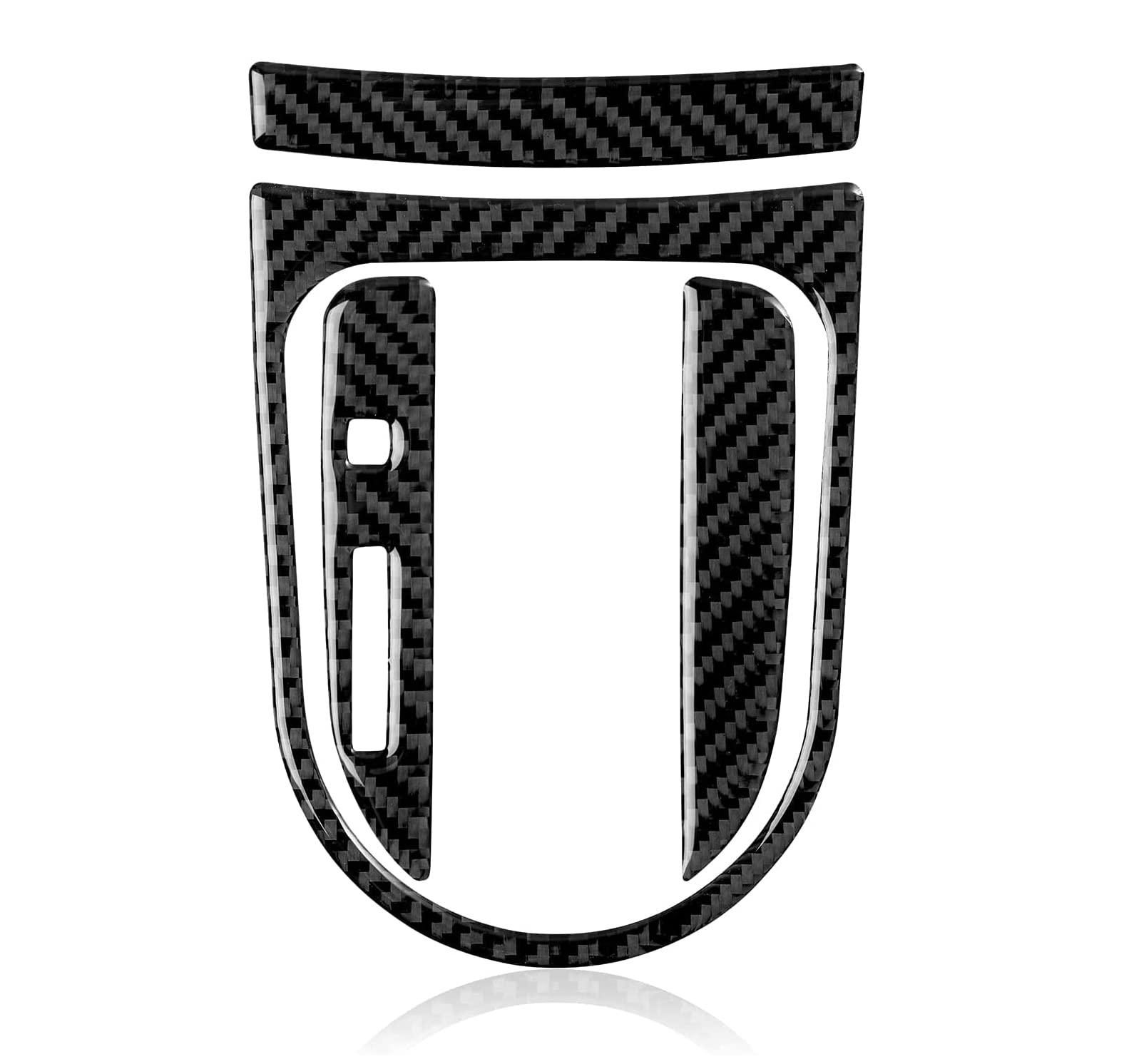 Carbon Fiber Car Shift Panel for Ford Mustang GT 2021 2020 2019 2018 2017 2016 2015, Car Interior Modification Accessories Decorative Sticker, Frame Cover Interior Sticker Decal