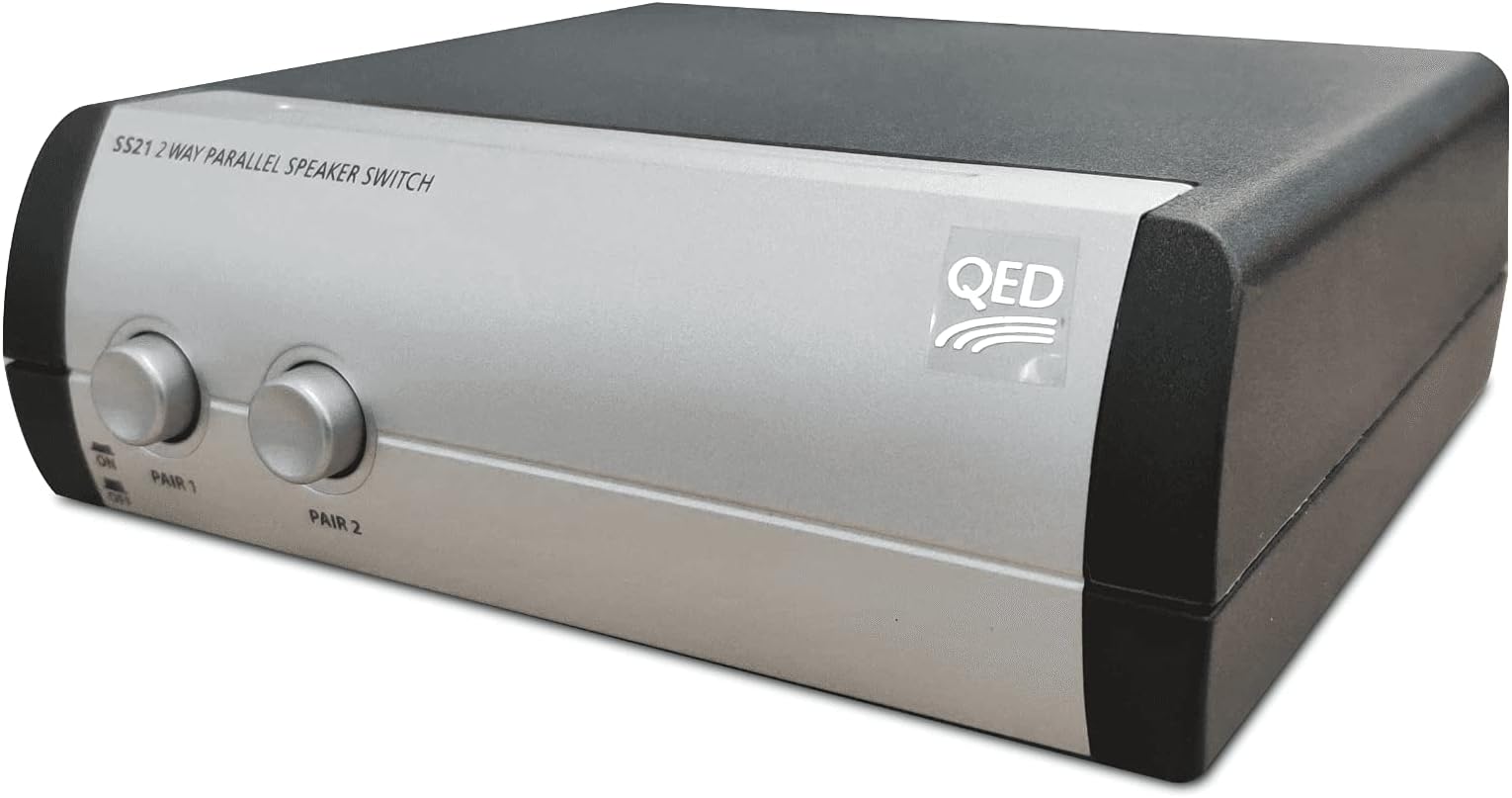 QED SS21 2-Way Parallel Speaker Switch with Binding Post Terminals