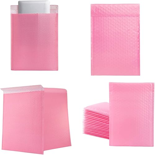 Miniatura 8 de Paquete de 25 sobres acolchados con forro de burbujas de polietileno de 4 x 6 pulgadas, sobres autosellados, impermeables, a prueba de golpes y