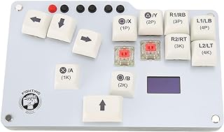 Arcade Fight Stick, for Fighting Box Keyboard with Multiple for Socd Cleaning Modes, Low Latency, for Fighting Box Arcade Game Keyboard for Hitbox, for Cherry MX Switch for PS3