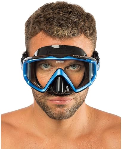 Miniatura 2 de Cressi Máscara grande de visión amplia para buceo y snorkel Pano 3 diseñado en Italia