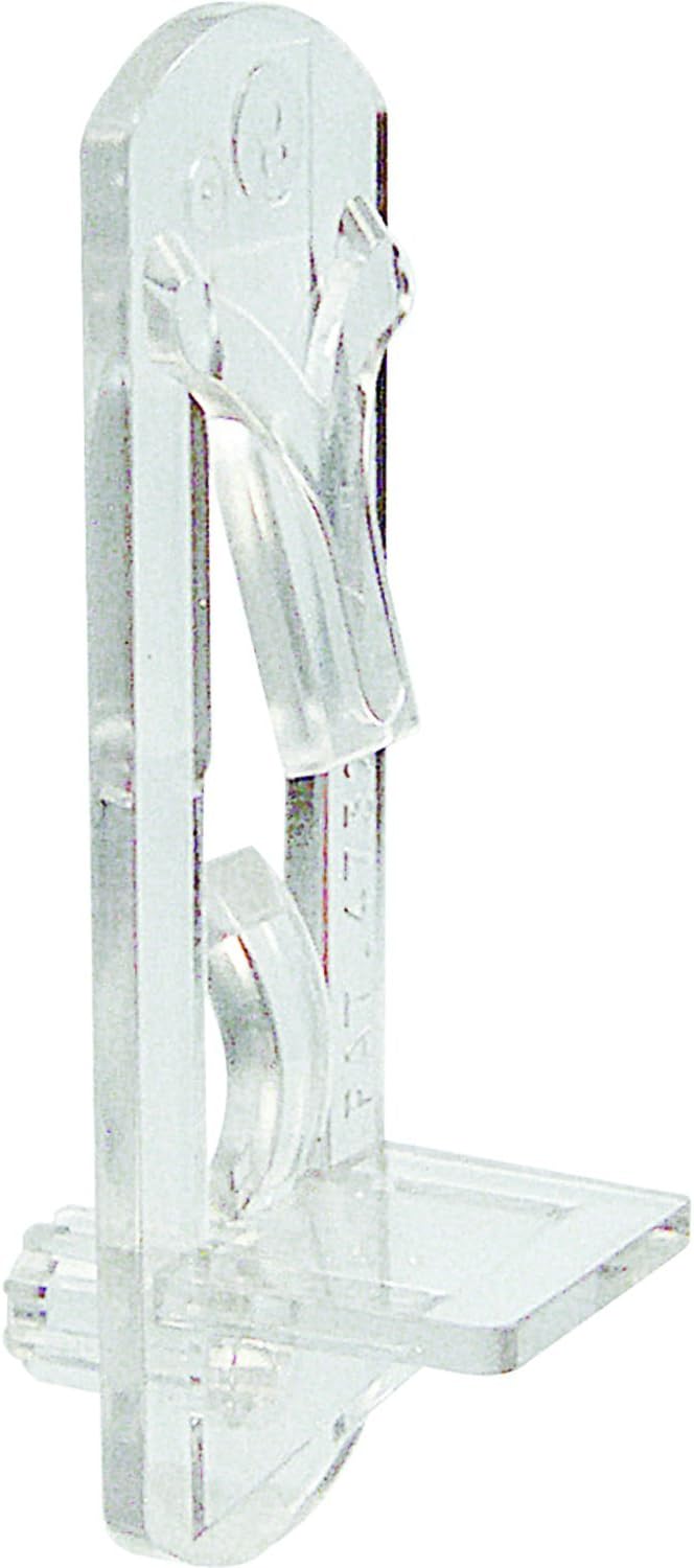 PRIME-LINE Products U 9398N Self-Locking Shelf Support Pegs (4 Pack), Clear - - 
