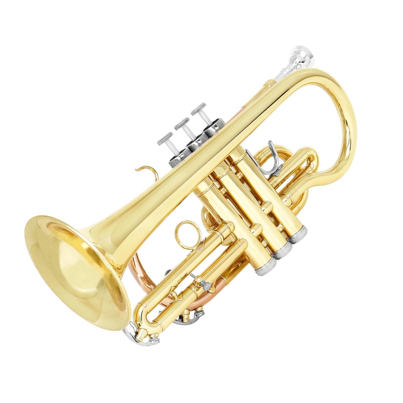 Professional Trumpet Professionelles Kornett Bb Blechblasinstrument Gold Mit Koffer Und Reinigungszubehör