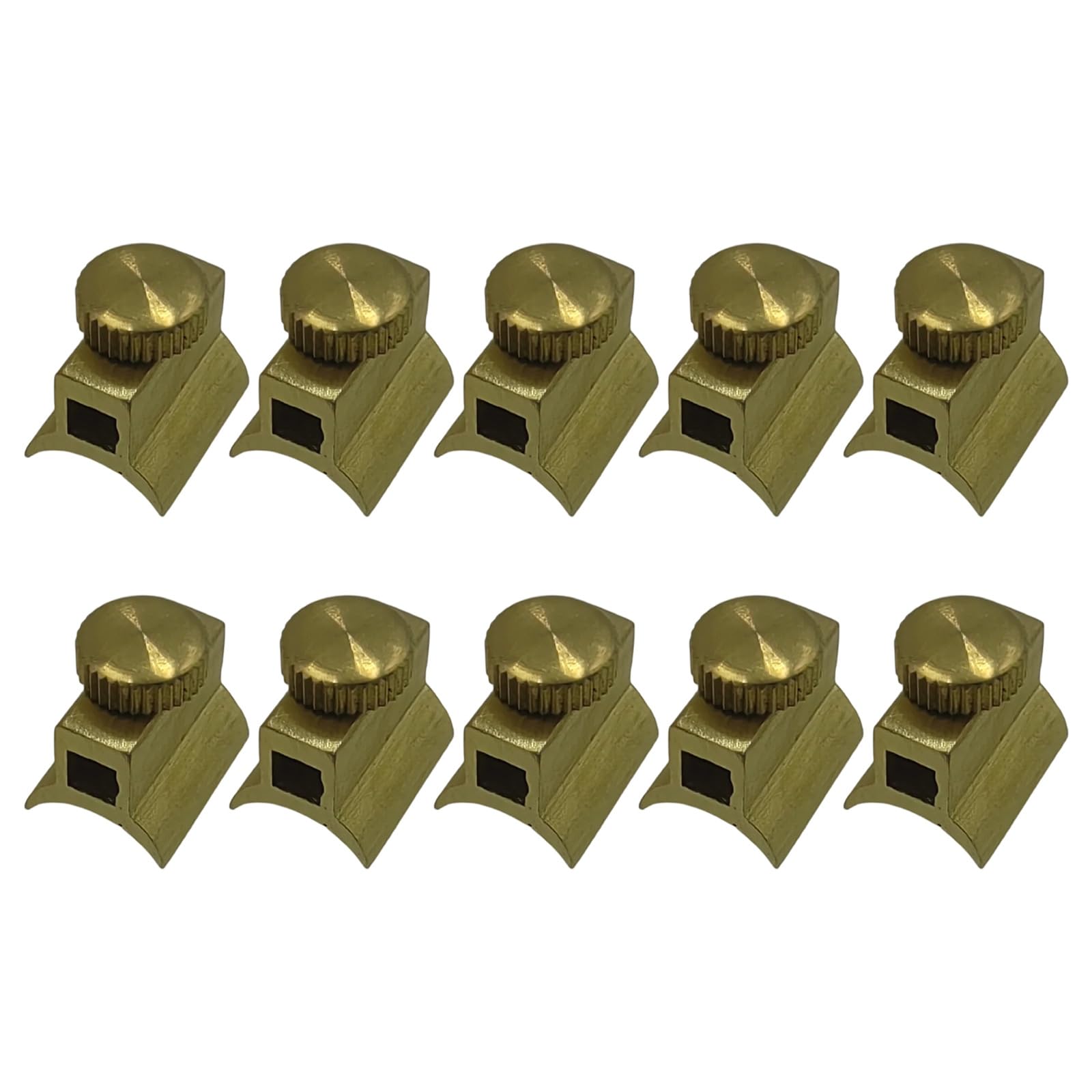 Tsophreniq 10Pcs Brass Base Screws, Corrosion-Resistant Components for Secure Instrument Maintenance Assembly Miniature Brass Components