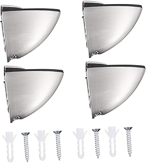 DOITOOL Wall Hanging Shelves Adjustable Shelves 2pcs Practical Durable Rustproof Convenient Shelf Brackets Shelves Supports Glass Shelf Supports Shelves Wall Mounted