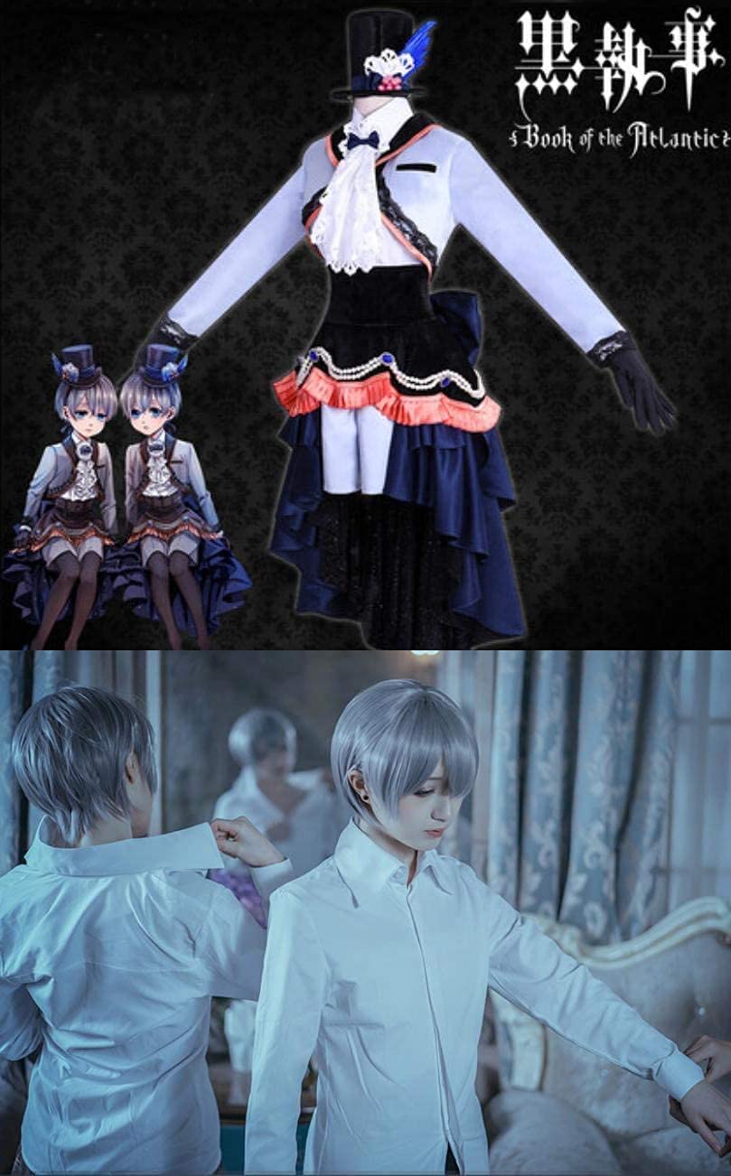 【新品＊フルセット】黒執事 シエル 幼少期 双子 コスプレ 衣装 ウィッグ 黒執事 シエル 双子 幼少期 コスプレ衣装 シエル・ファントム