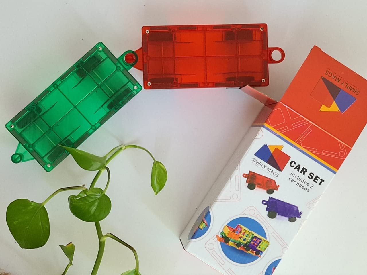 Simply Mags2 Cars 100 Gm Mutlicolor, magnetic tiles, building blocks, educational toys