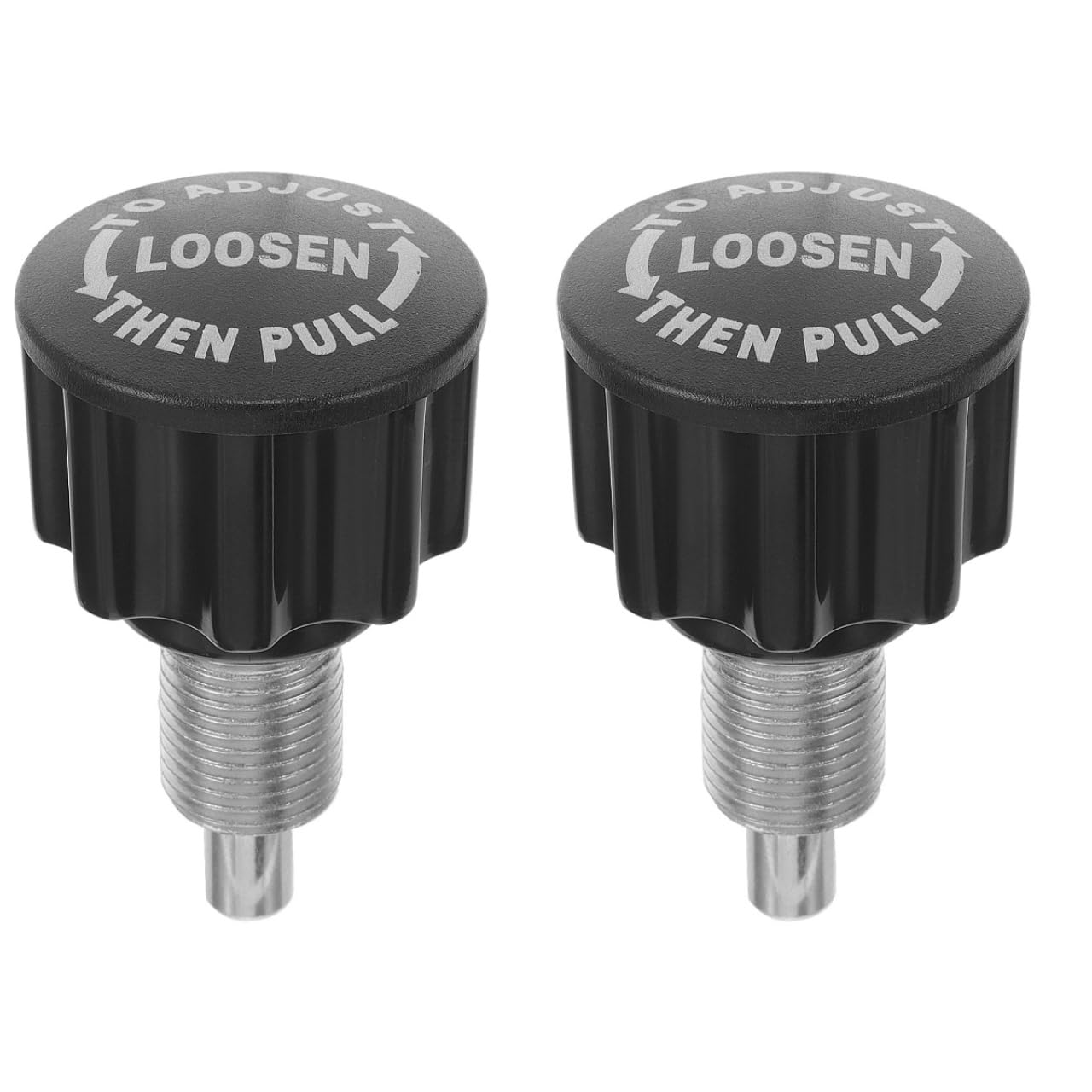 CLISPEED 2Pcs Black Exercise Bike Replacement Knob - Rotating Pull Pin for Home Gym Workouts and Adjustable Fitness Equipment Parts