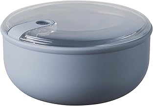 OMADA Design - Airtight Round Food Container 1.8 L, Lunch Box with Transparent Lid - Made in Italy - Pull Box Line
