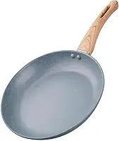 Frigideira Antiaderente com Revestimento Cerâmico, Design Premmium, Cabo Ergonômico, Compatível C/Fogão Indução, Utensílio de Cozinha, Panela (Granito)