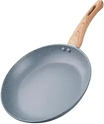 Frigideira Antiaderente com Revestimento Cerâmico, Design Premmium, Cabo Ergonômico, Compatível C/Fogão Indução, Utensílio de Cozinha, Panela (Granito)