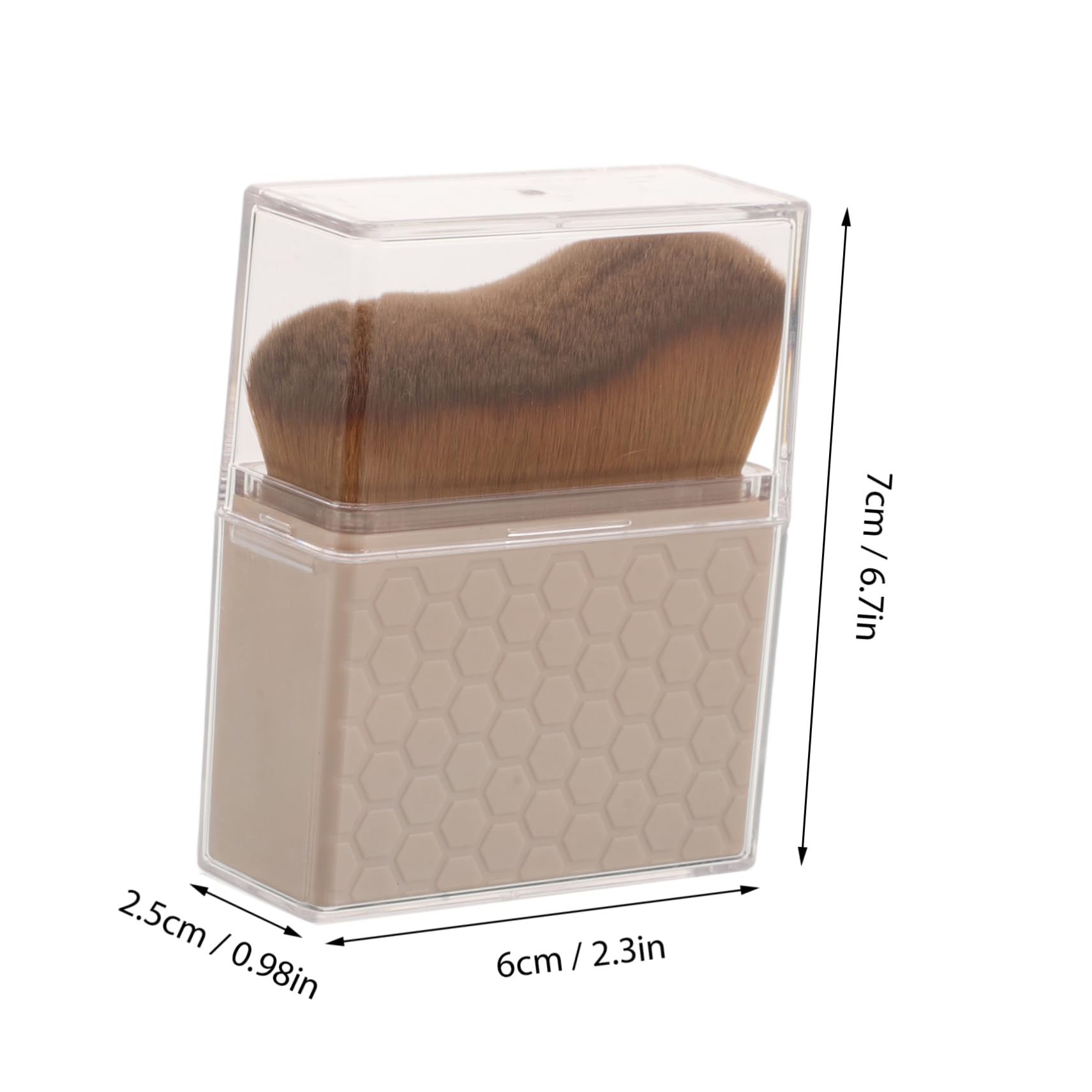 VICASKY Portable Wave Design Self Tanning Brush with Soft Bristles for Foundation Blush and Powder Makeup Application Efficient Body Brush for