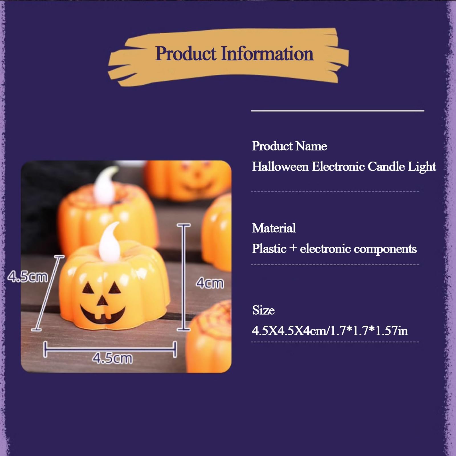 Halloween Zucca Tea Lights Decorazioni Autunno Decor Tealights Arancioni a LED a Batteria Candele Elettriche Senza Fiamma per la Tavola di Casa Decorazione Festa Interna(24pcs)