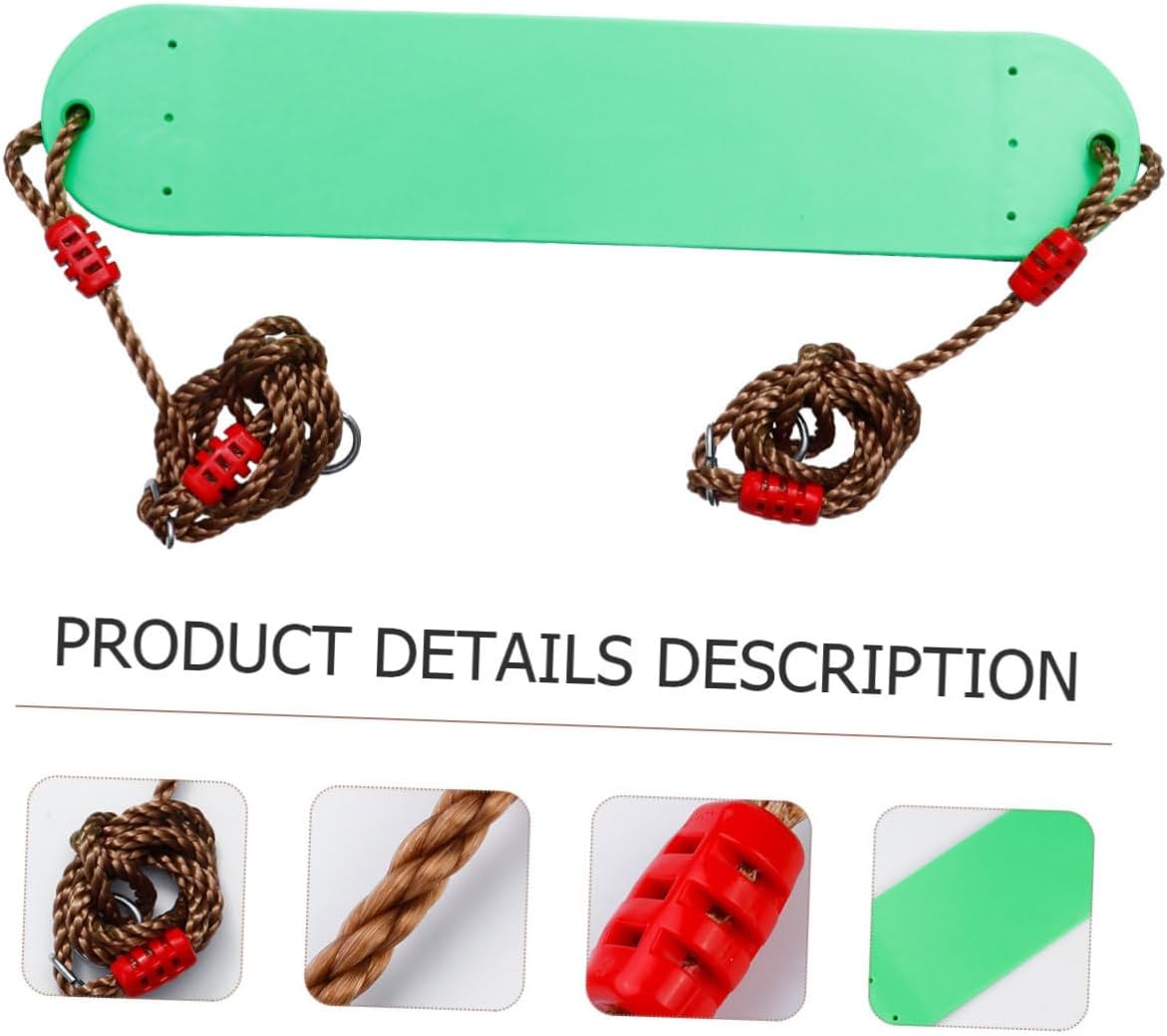 Hanging Tree Swing for Outdoor Playground Soft EVA Seat with Rope for Hand-Foot Coordination Training in Garden and Indoor Use