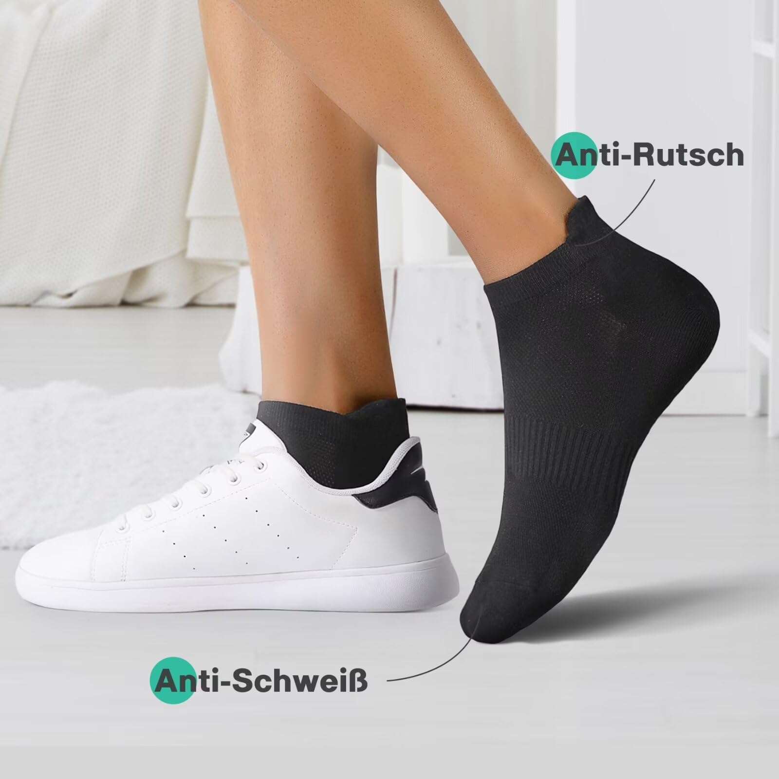 YouShow 10 Paia Calzini Corti Uomo Donna Sportive Traspirante Calze Cotone Calzini