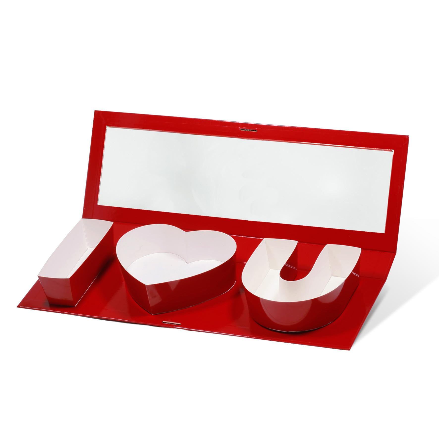 Geoto 17.3"x6"x2" Customizable 3 Letters Shaped Gift Box,DIY Friendly Box for Gift Wrapping