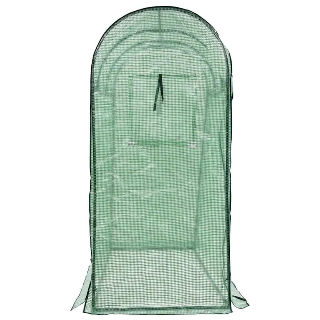 Invernadero túnel 200x80x170 cm con puerta con cremallera, estructura de acero recubierta de polvo y cubierta rip-Stop para plantas, fácil de montar y mover
