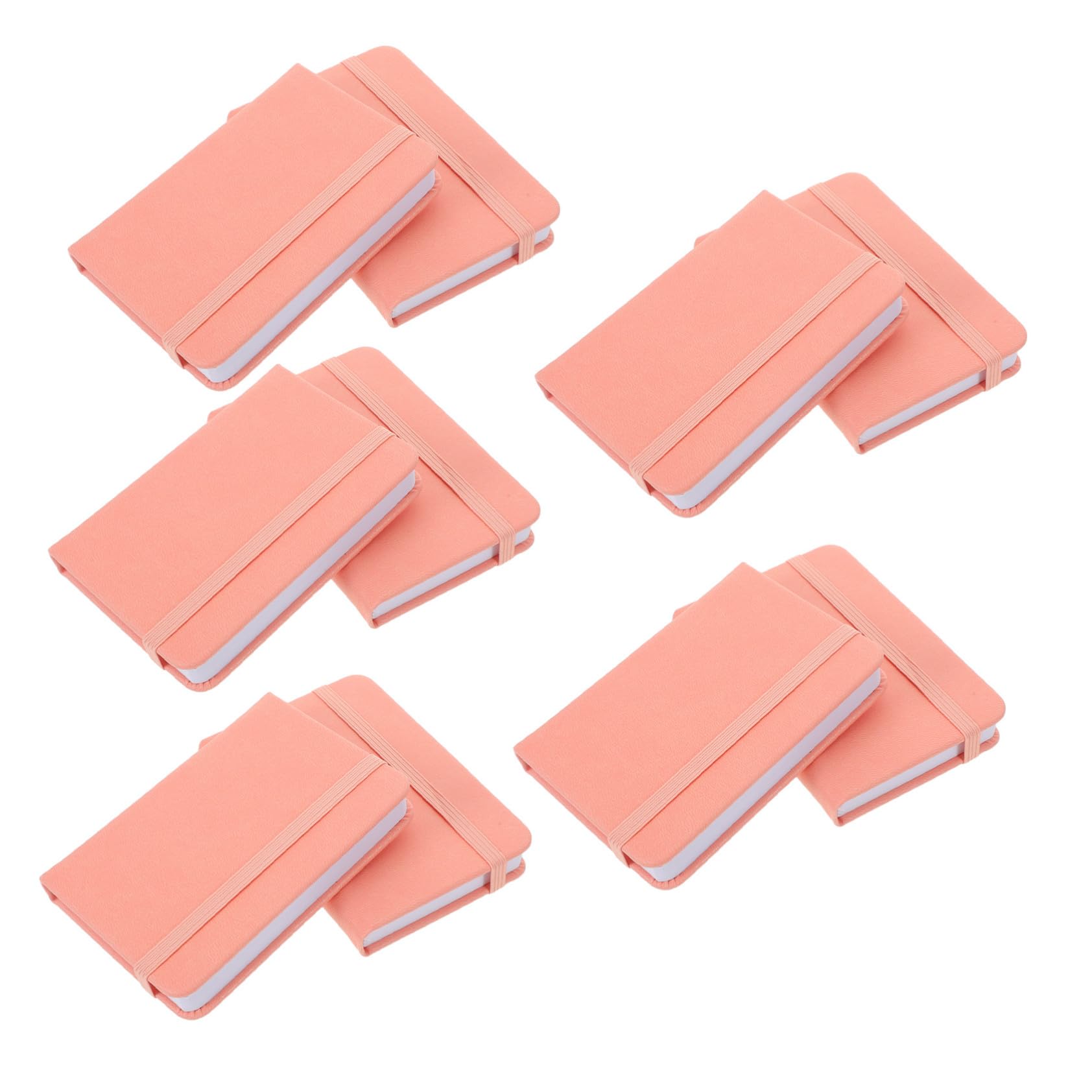 10 Pezzi Taccuino Tascabile Mini Notebook Rigido in PU con Segnalibro Blocco Note a Righe Portatile per Appunti Lavoro Studio Viaggio