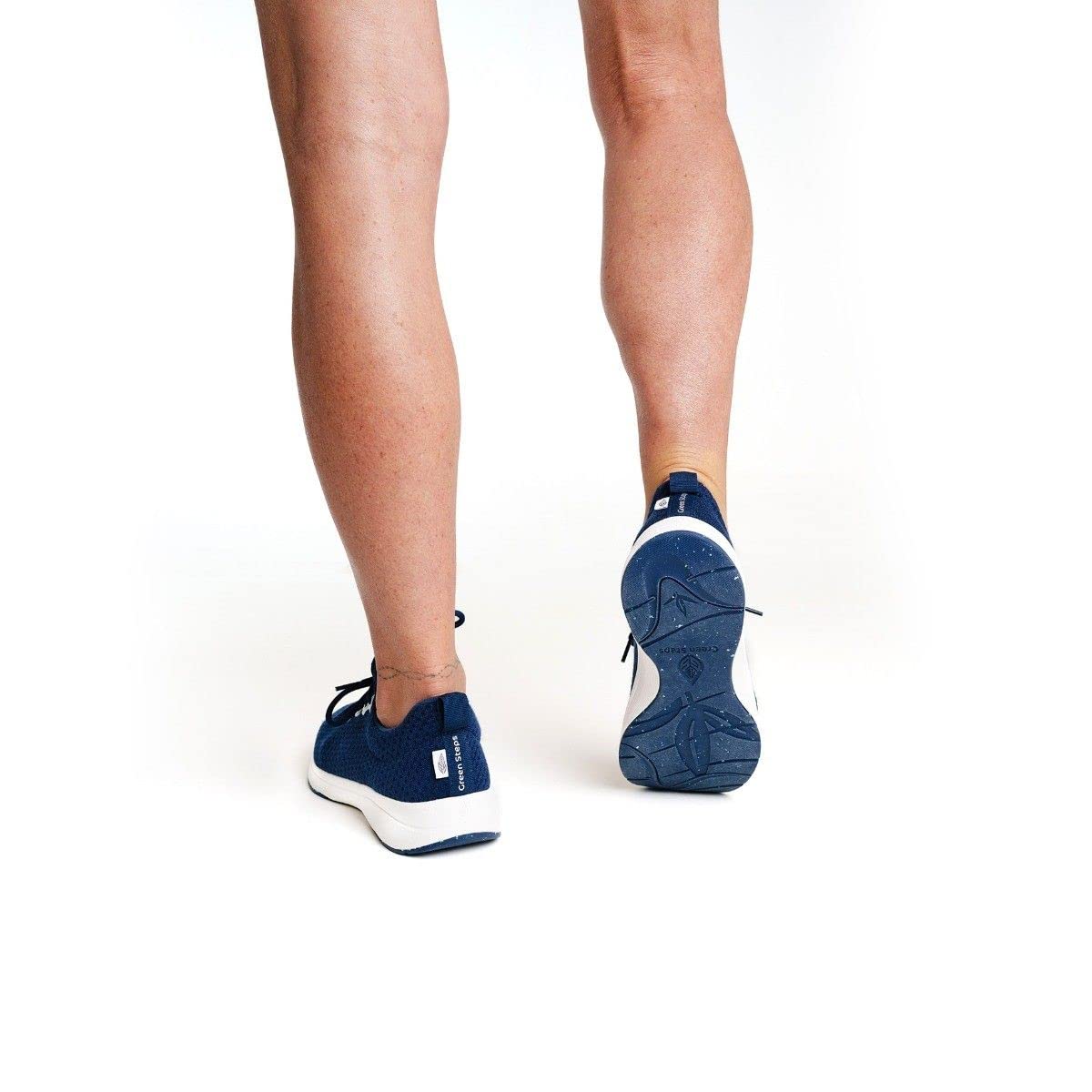Green Steps Navy Arch Support buty sportowe na co dzień wykonane z trwałych materiałów. Wygodne i wspierające, aby pomóc złagodzić ból stóp. UK 5/EU 38
