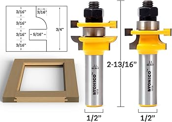 Amazon | YONICO ルータービットセット レールとスタイル 2ビット