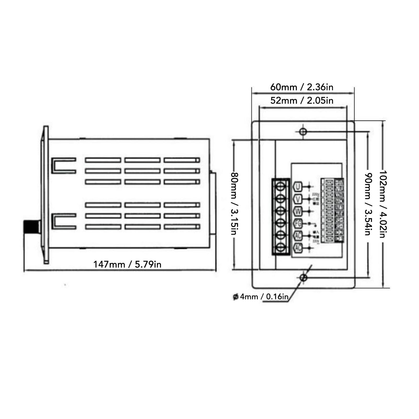 Ejoyous Variador de Frecuencia PC Retardante de Llama Monofásico a Trifásico Variador de Frecuencia 30W 1PH 176 a 264V Entrada 3PH 0 a 220V Salida Pantalla LED para Bombas Ventiladores Máquinas