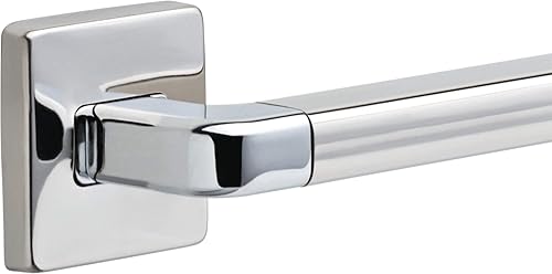 Miniatura 3 de Delta Faucet 41912 - Barra de agarre decorativa para montaje en pared, angular, moderna, de 12 x 1.25 pulgadas, cromada