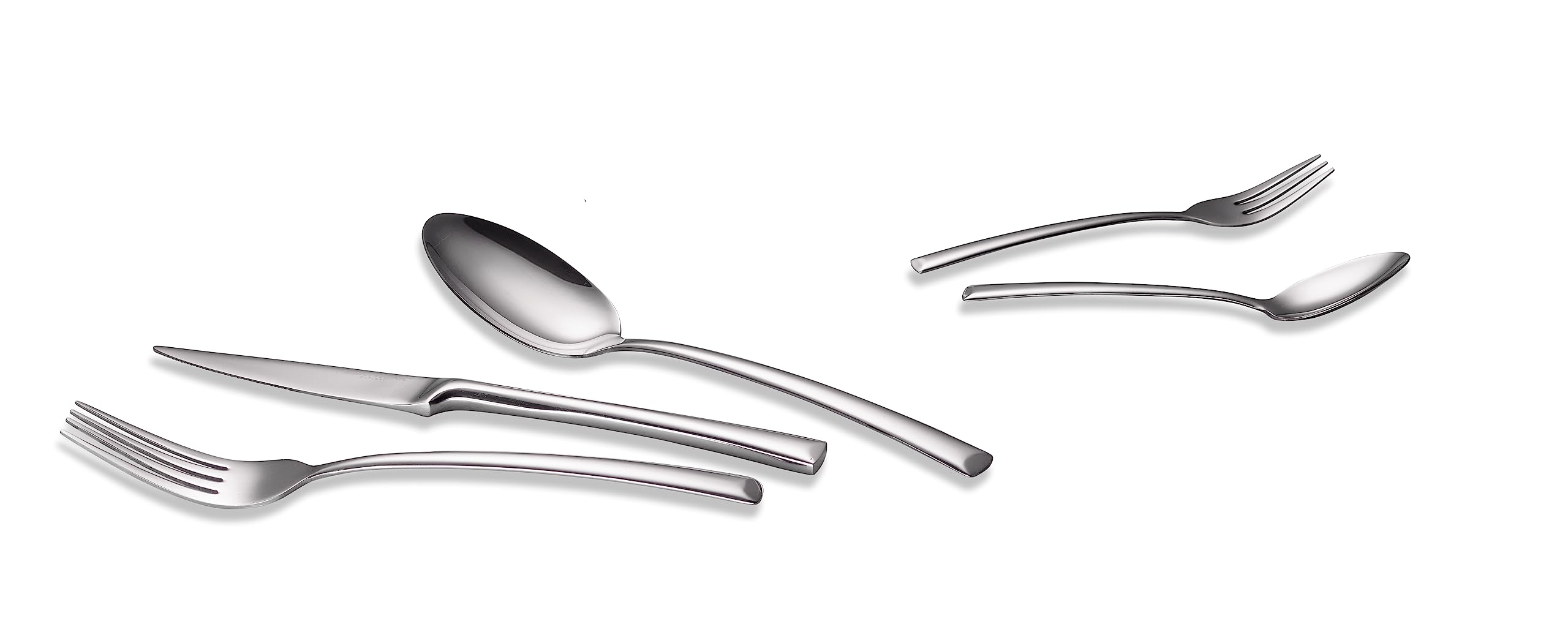 ECHTWERK EW-BS-0540 "Avelino" - Couverts pour jusqu'à 6 personnes, 30 pièces, acier inoxydable, Argent