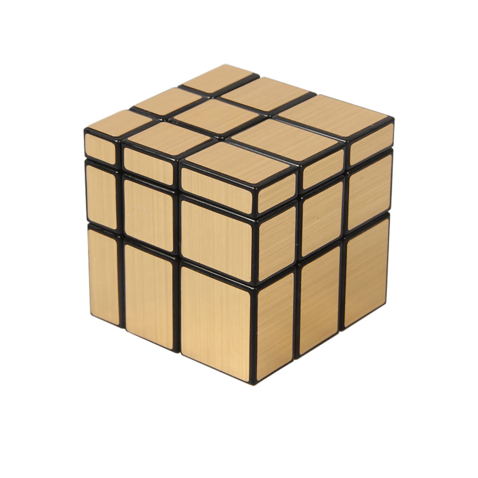 3x3x3 Mirror Cube Dysmorphism Magic Speed Cube Golden 3D Puzzle Cube for Children Hand Puzzles for Adults
