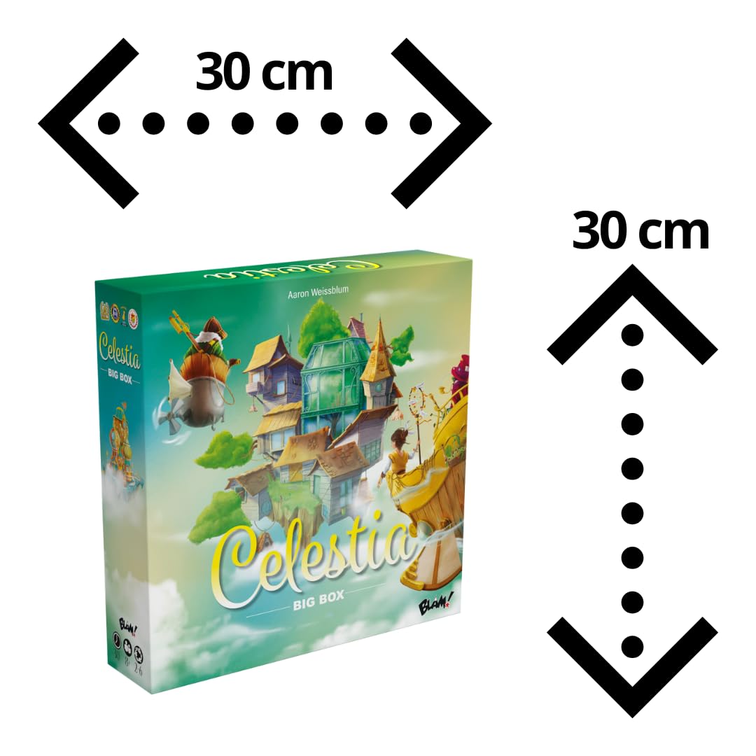 Blam! Celestia Big Box • Kompletna gra podstawowa kolekcjonerska + 2 rozszerzenia + ekskluzywne prezenty! - Rodzinna gra planszowa - Gra planszowa - od 2 do 6 graczy - Od 8 lat - 30 minut