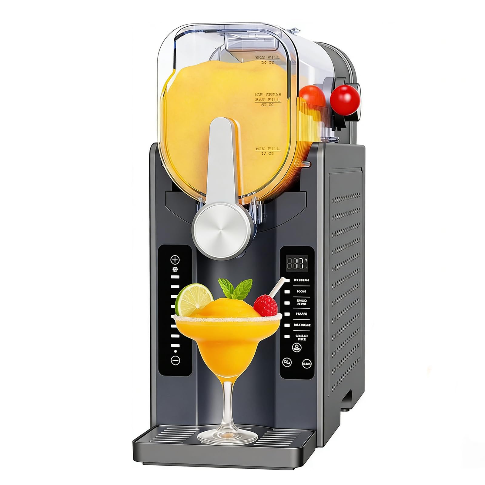 Máquina Para Granizados Y Hielo Raspado De 1,6 L, Máquina Para Hacer Helados Con 6 Programas Preestablecidos, Autolimpieza Con Un Solo Toque Para Batidos, Batidos Y Margaritas