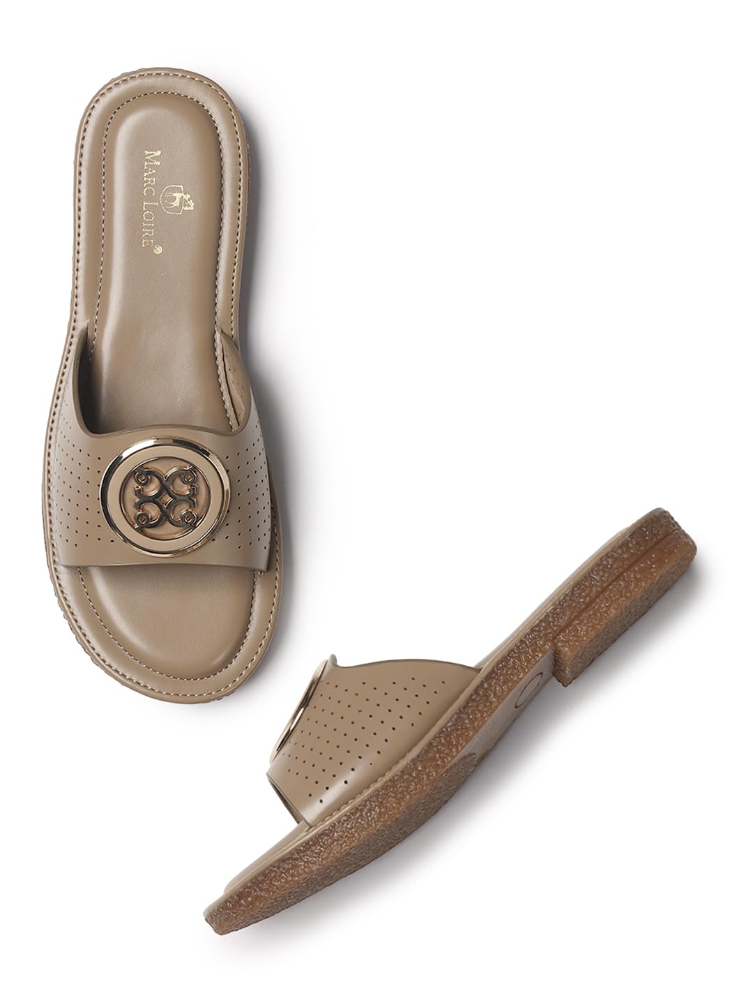 Open Toe Fashion Flats Sandal | Lightweight Stylish Slipper for Woman Daily and Casual Wear-image-22