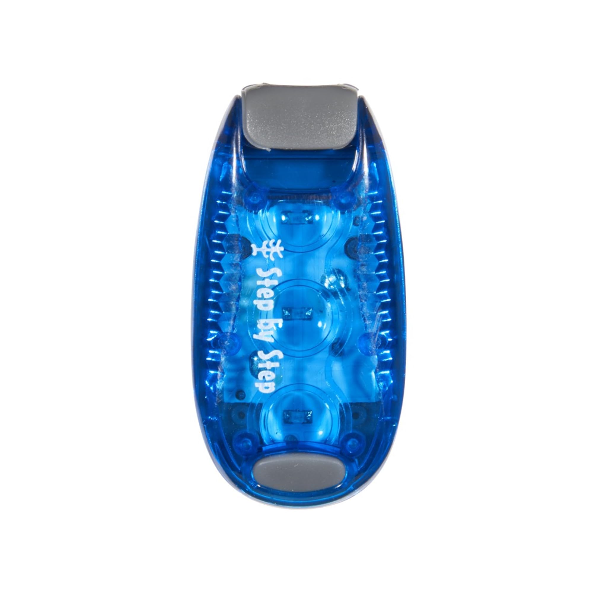 Step by Step LED-Sicherheitsklemmleuchte, blau, reflektierend, wasserdicht, 3-Leucht-Modi, Befestigung per Clip, 3 Einstellungen vorhanden für bessere Sichtbarkeit in der Dunkelheit