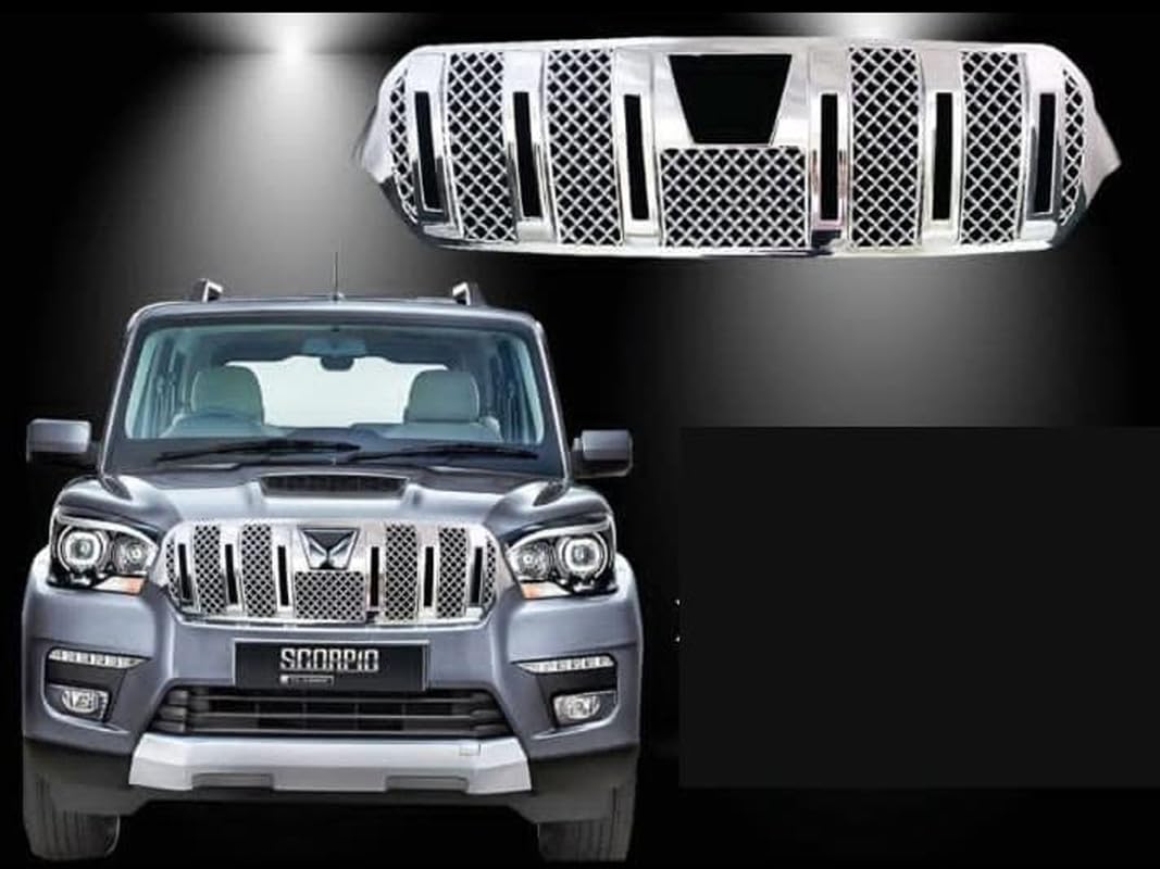 CAR SAAZ Bentley Front Grill Compatible with Scorpio Classic Type-5 (2022-Present)