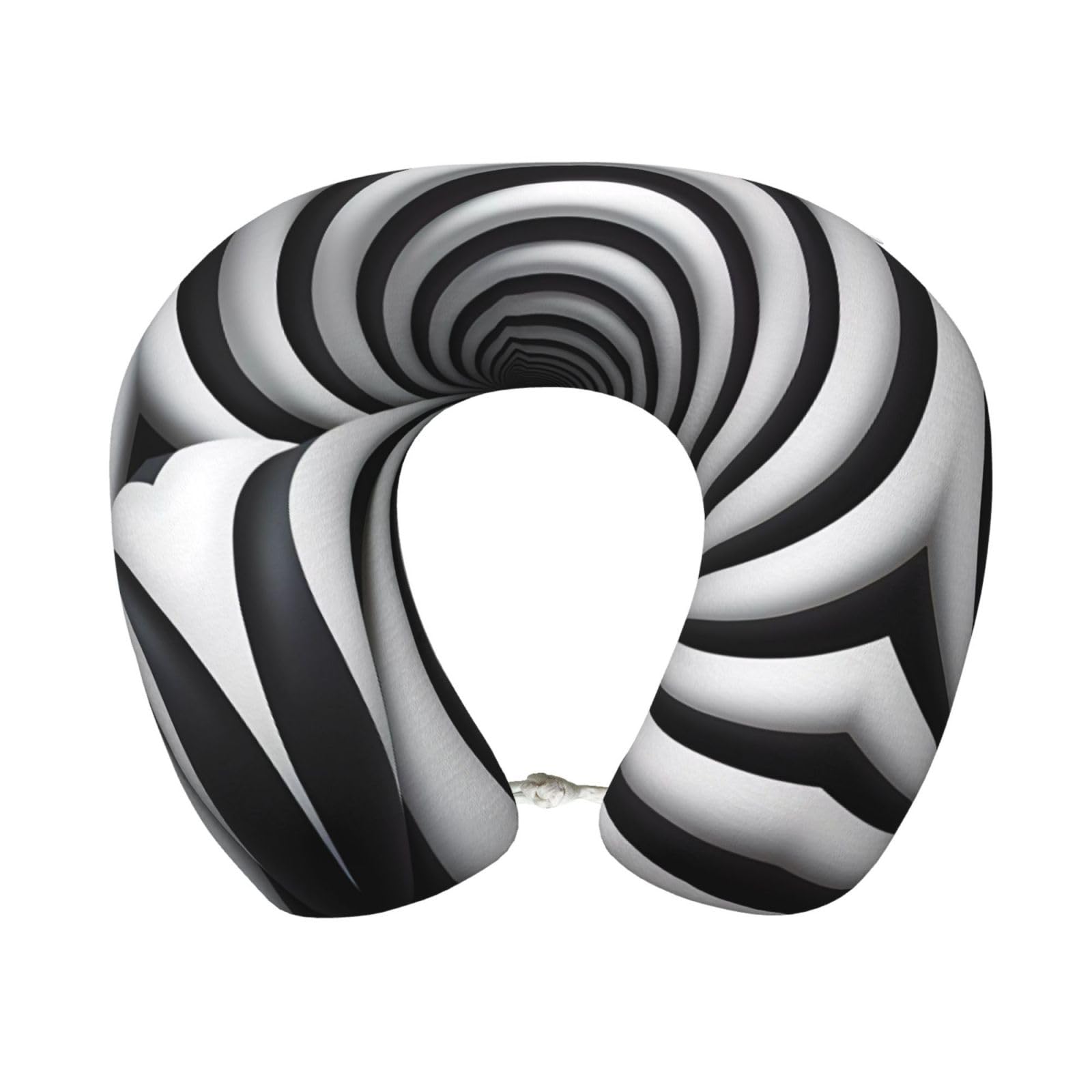 Spiral Optical Illusion GIF Travel Leisure Neck Pillow, Memory Foam U-Shaped Travel Pillow, Camping Home Office Driving headrest