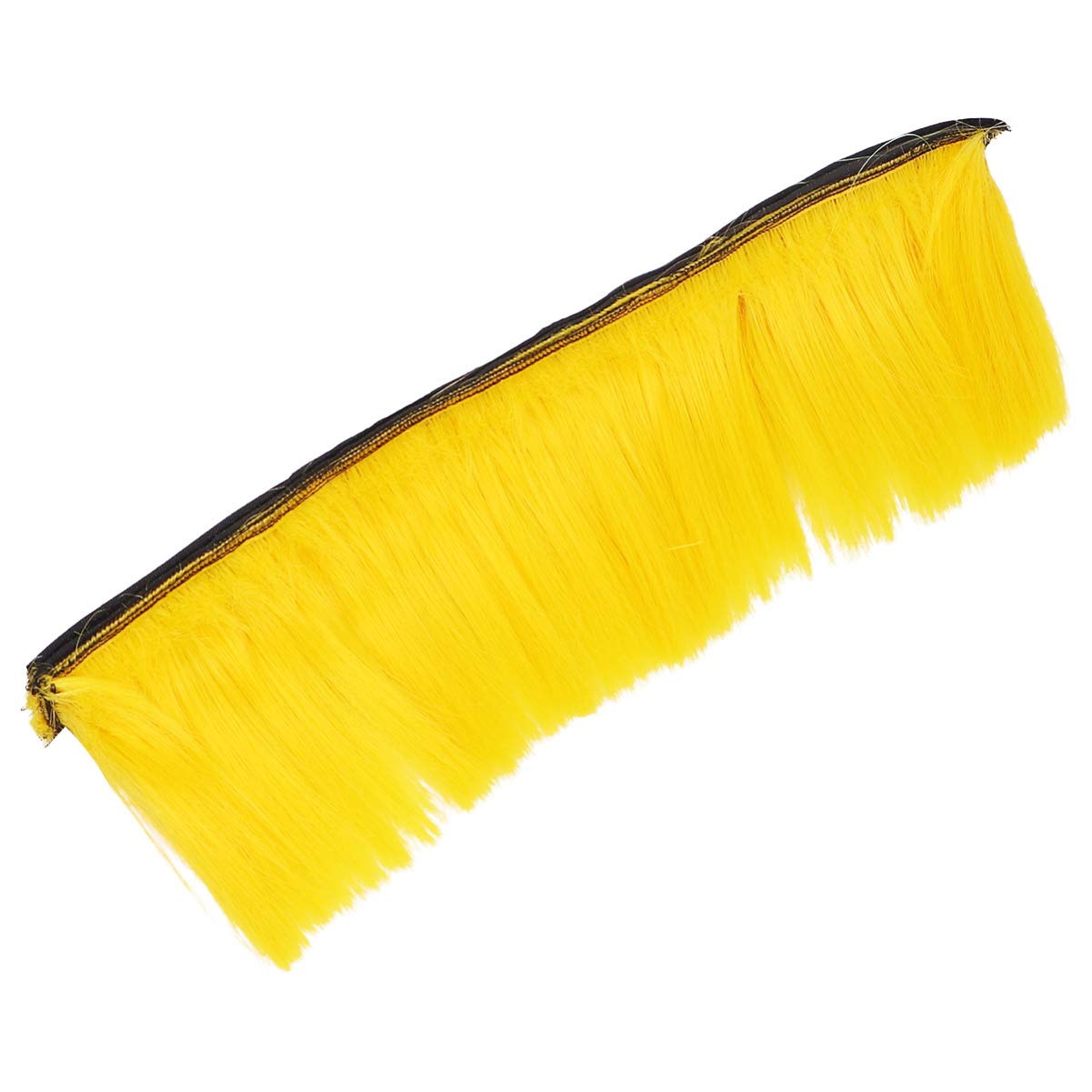 PRETYZOOM Mohawk Wig Adhesive Mohawk for Motorcycle Bicycle Ski Snowboard Halloween Costumes Wig Yellow