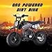 HOVER HEART Mini Kid Dirt Bike, 49 CC 2-Stroke Gas Bike with Off-Rode Tire, Suspensions, Disc Brakes, Max Load 160Lbs, Up to 20Mph, EPA Approved (Black)